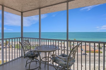Imagine morning coffee or evening cocktails for 2 with this view! All yours during your stay at this delightful Bonita Beach Studio Condo.