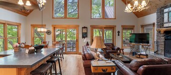 Mountain Treehouse | Wood Burning Fireplace and Hot Tub