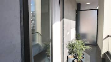 Appartement Deluxe, 1 chambre, balcon, vue ville | Balcon