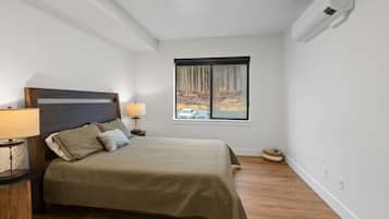 1 dormitorio, cuna de viaje, wifi gratis y ropa de cama