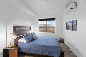 1 dormitorio, cuna de viaje, wifi gratis y ropa de cama