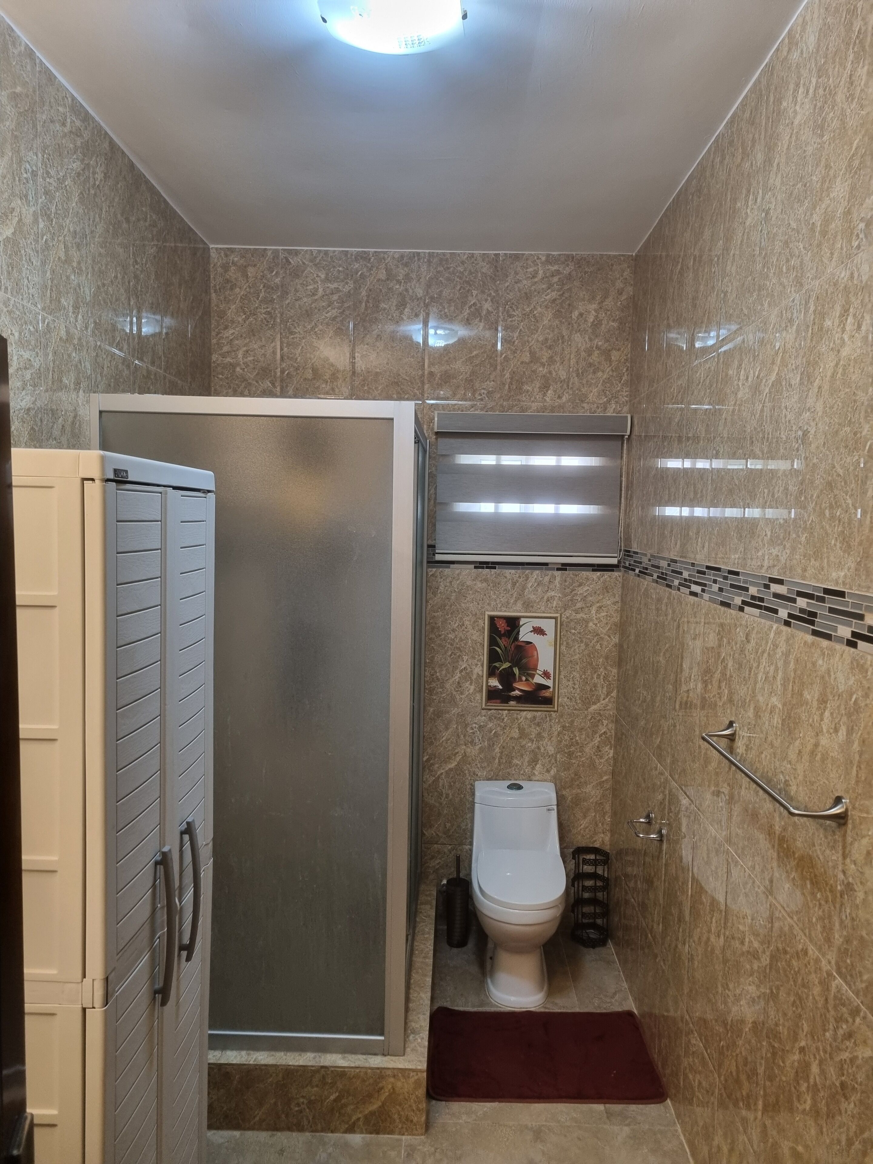 Towels, soap, toilet paper