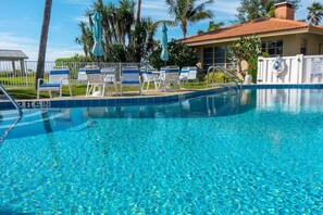 A heated pool