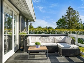 Terrace/patio - "Bjart" - 150m from the sea by Interhome (Hesselager)