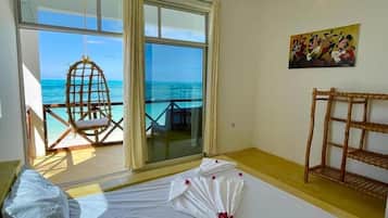 Doppia Deluxe, vista spiaggia | Wi-Fi gratuito