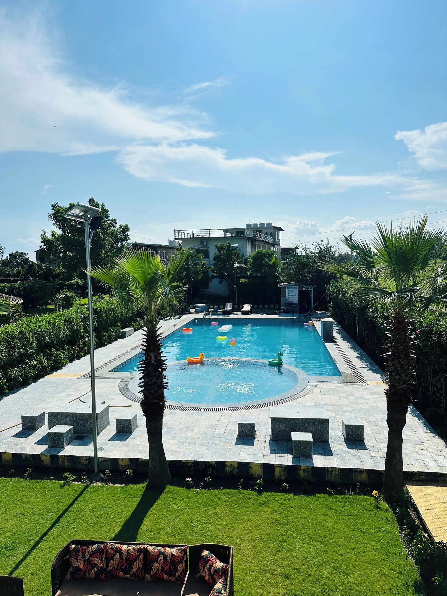 Una piscina techada
