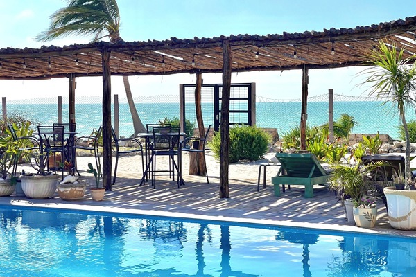 Outdoor pool, open 8:00 AM to 8:00 PM, pool umbrellas, sun loungers
