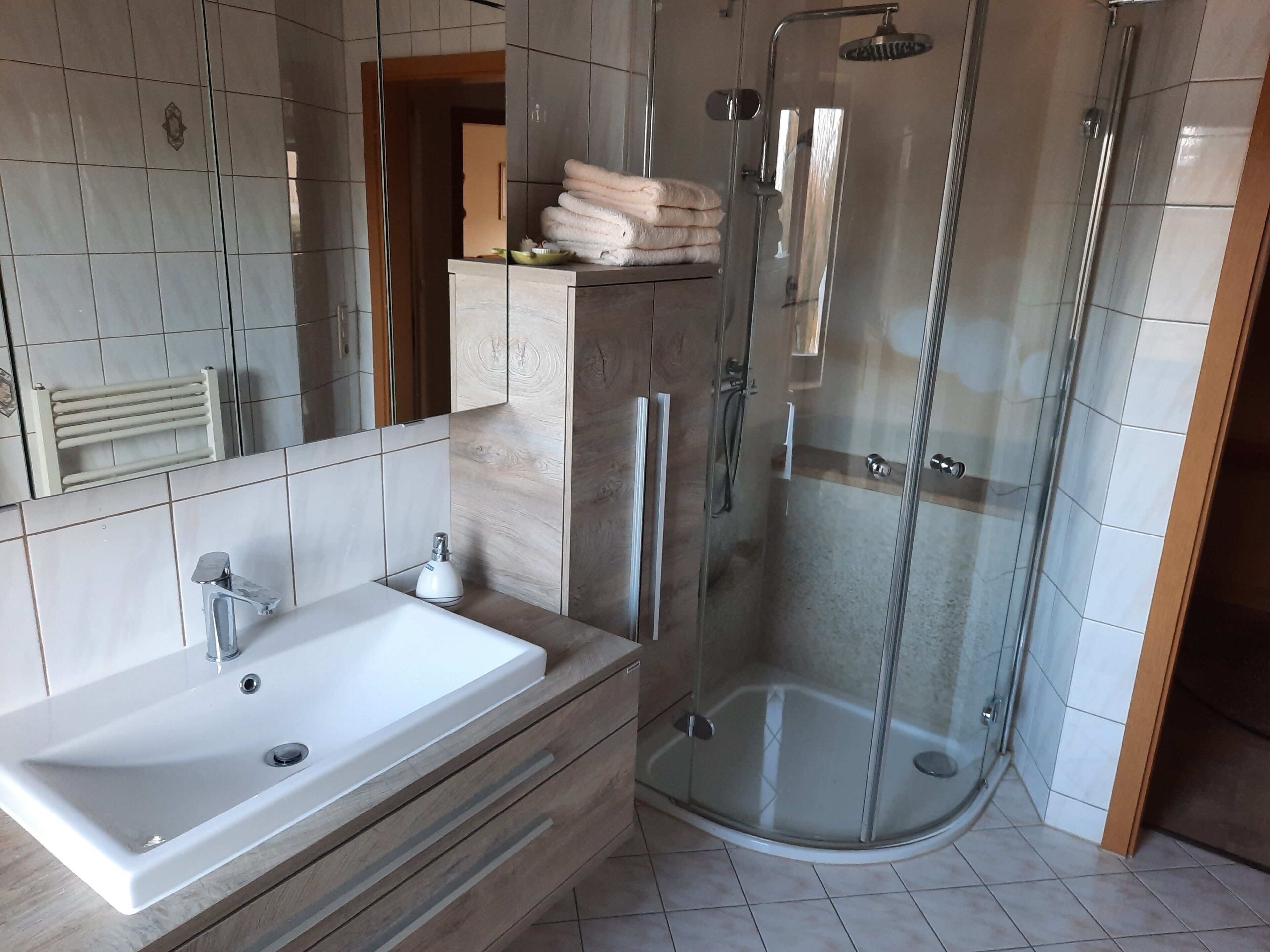 Dusche, Handtücher