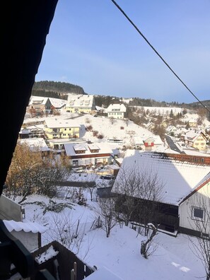 Balcony - Apartment 'Schwarzwaldglück' with Mountain View, Shared Terrace and Wi-Fi (Baiersbronn)