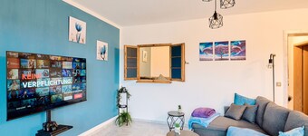 Apartment 'Blue Design - Quiet - Workplace' with Balcony and Wi-Fi