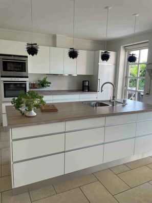 Fridge, oven, stovetop, dishwasher