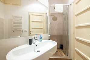 Ducha, secador de pelo, bidet, toallas