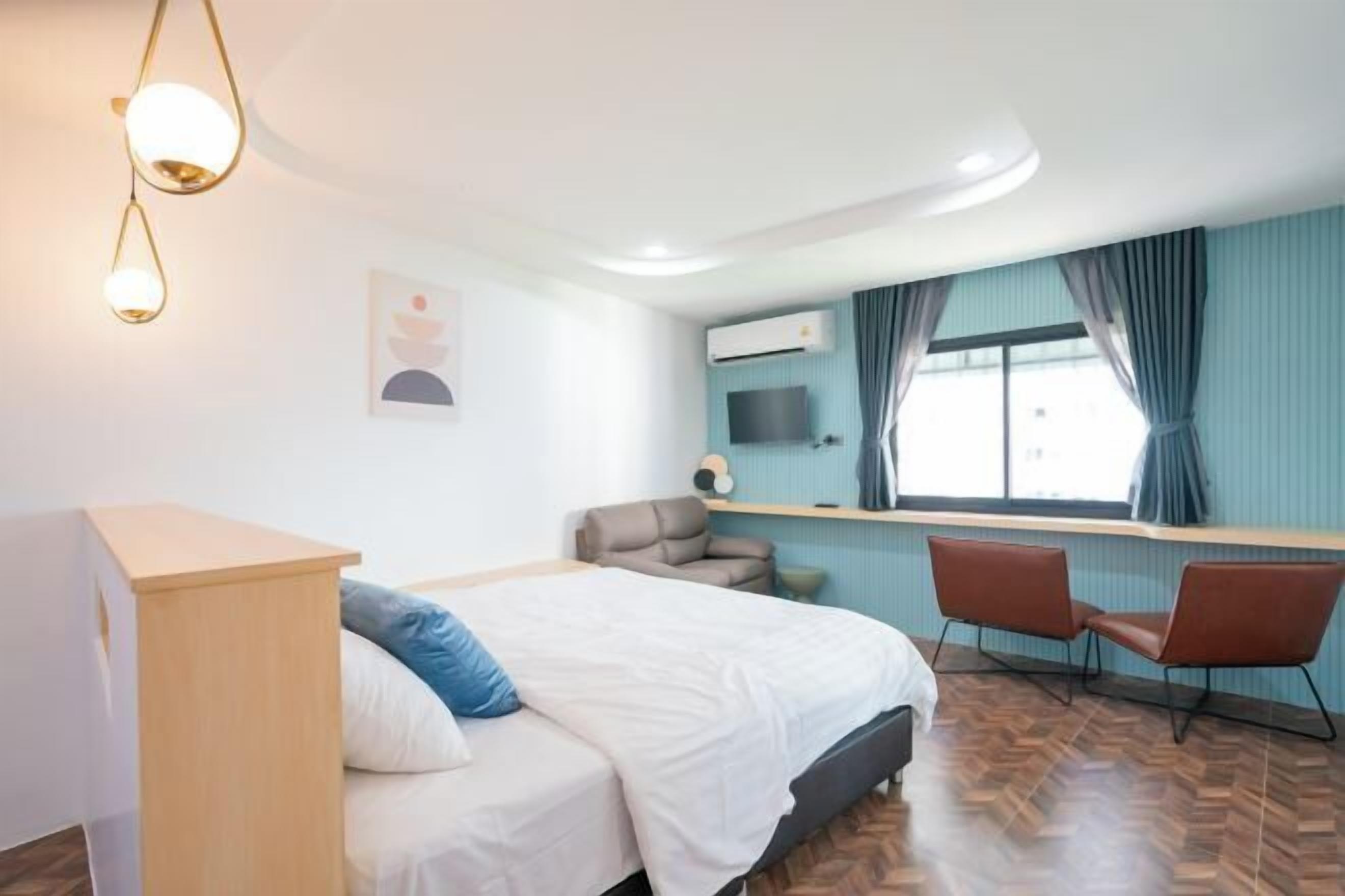 Een bureau, gratis wifi