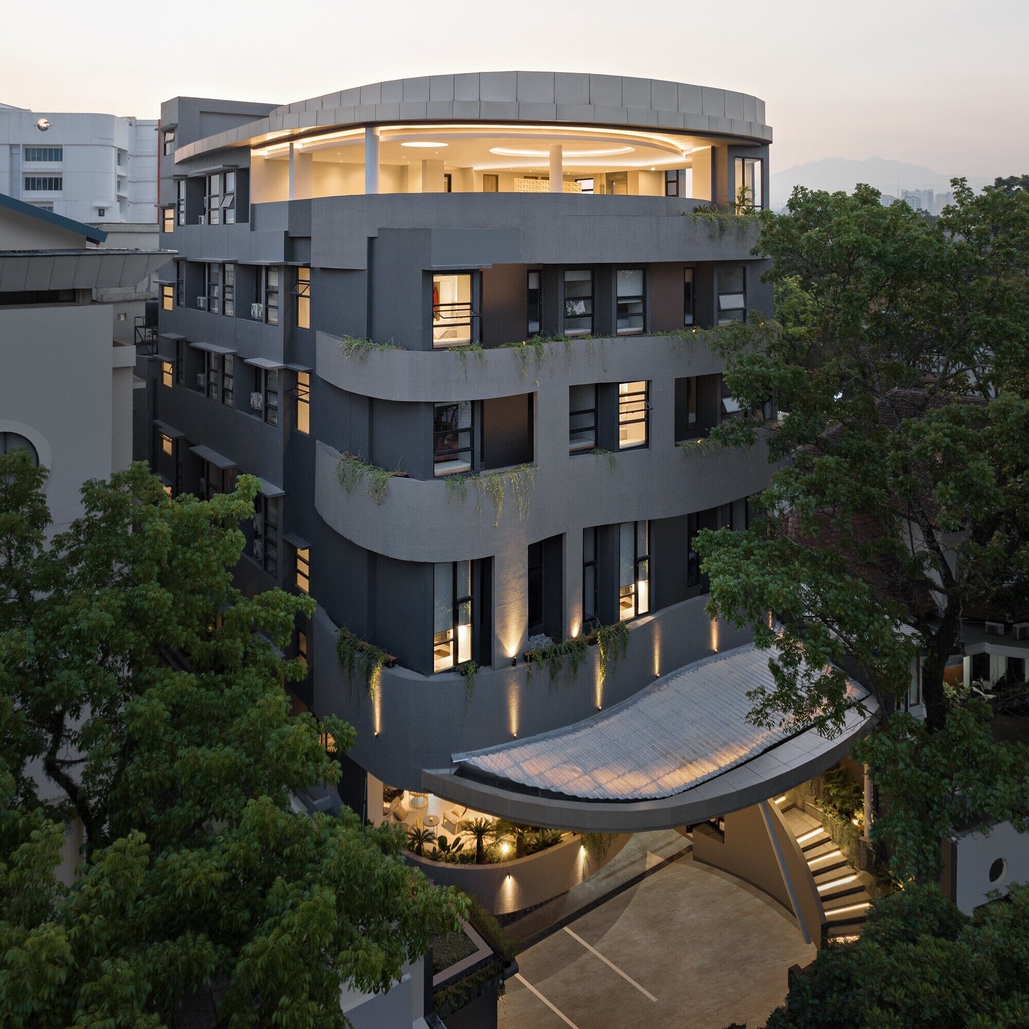 Mặt tiền nơi lưu trú