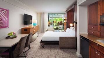 Desk, iron/ironing board, travel crib, WiFi