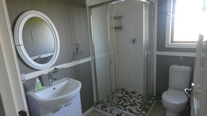 シャワー、トイレットペーパー