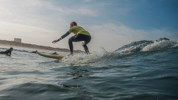 A person surfing on a wave.
