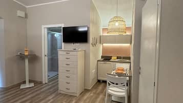 Apartamento, 1 cama doble, cocina básica | Zona de estar