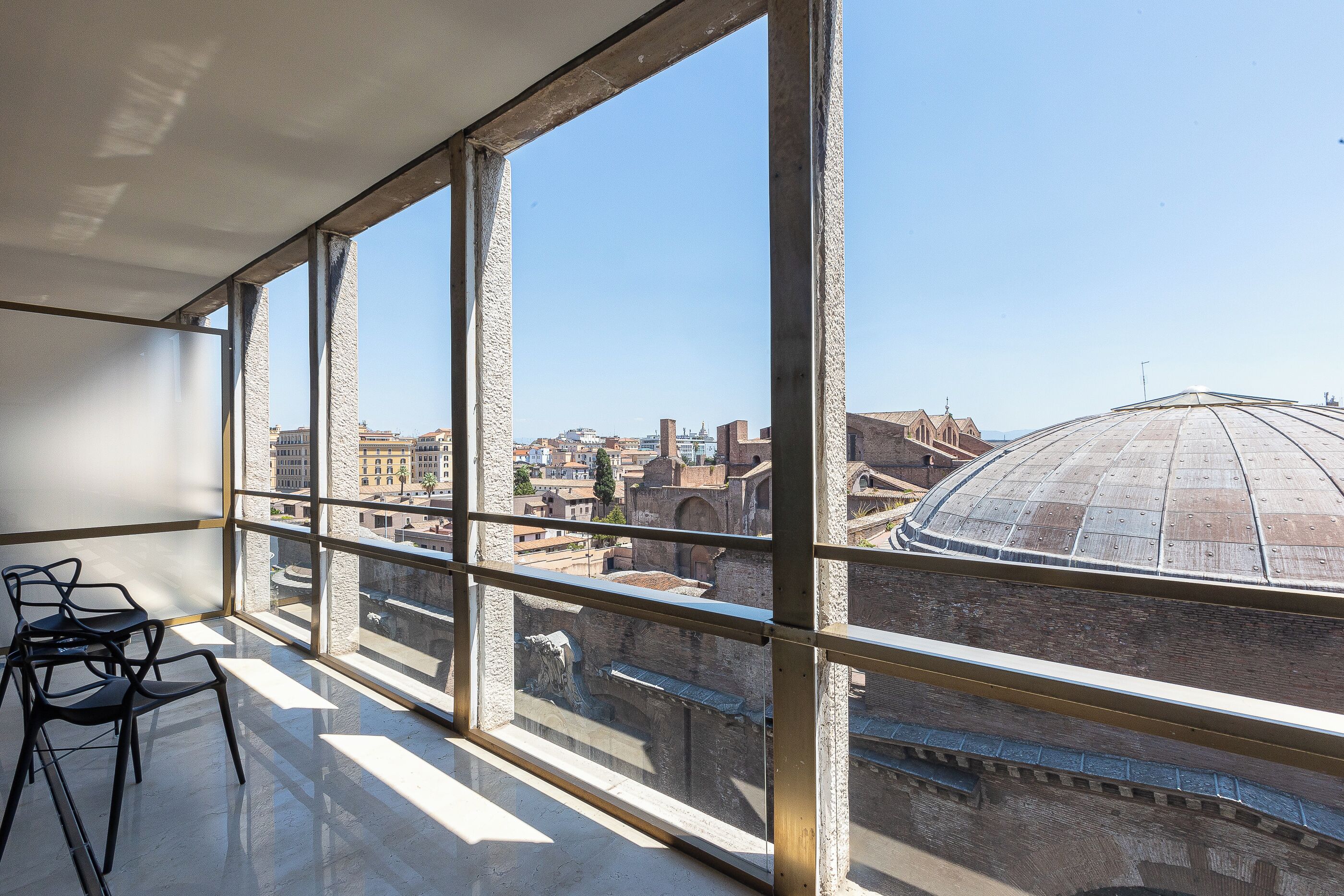 Blick von der Unterkunft