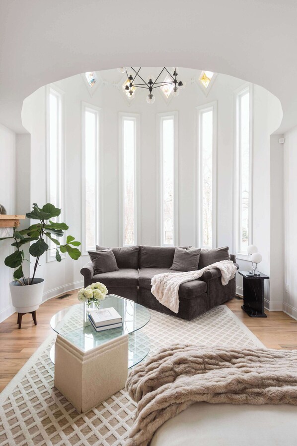 Télévision, cheminée, espaces bureaux