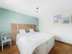 1 makuuhuone, vauvan matkasänky, ilmainen Wi-Fi, vuodevaatteet