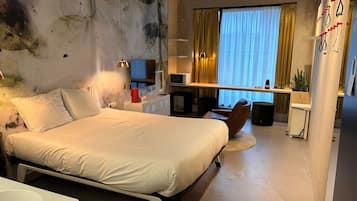 Standard Studio | Desk, laptop workspace, soundproofing, iron/ironing board