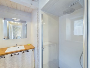 Shower, hair dryer