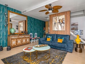 House, 4 Bedrooms, Terrace | Living area - Global Manilva Heights Sea View 21090 (Manilva)