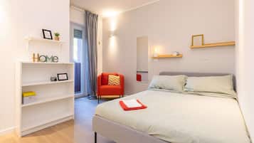 Desk, laptop workspace, iron/ironing board, free WiFi