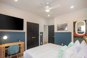 4 habitaciones, escritorio, tabla de planchar con plancha y wifi gratis
