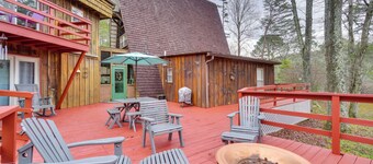 A-frame Cabin w/ Spacious Yard in Tellico Plains!