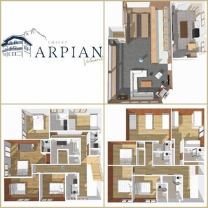 Floor plan - Chalet Arpian Valmorel (Les Avanchers-Valmorel)