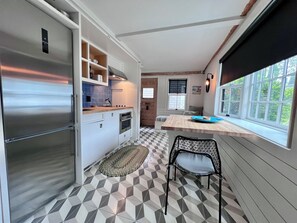 Fridge, microwave, stovetop, toaster - Renovated Apartment on Commercial Street (2399) (Provincetown)