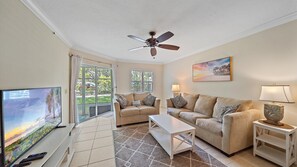 Condo, 1 Bedroom | Living area | Smart TV - Siesta Bayside Bliss 1 Bedroom Condo (Siesta Key)