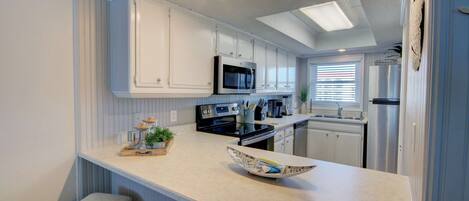 Appart'hôtel, 2 chambres | Cuisine privée | Réfrigérateur, four, cafetière/bouilloire, grille-pain