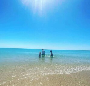 On the beach