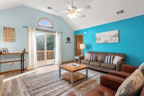 Smart TV, chimenea y reproductor de DVD 