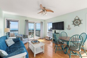 Smart TV, DVD player - Delightful Diversion: Oceanfront Condo | Shared Pool (Duck)
