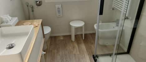Hair dryer, towels