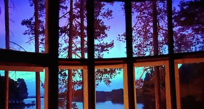 Incredible tree house on your own private island on a huge lake
