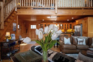 Smart TV, fireplace, video games