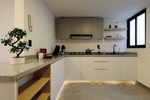 Oven, stovetop, coffee/tea maker, cookware/dishes/utensils - WTC a 1 cuadra | Comodidad total (Ciudad de México)