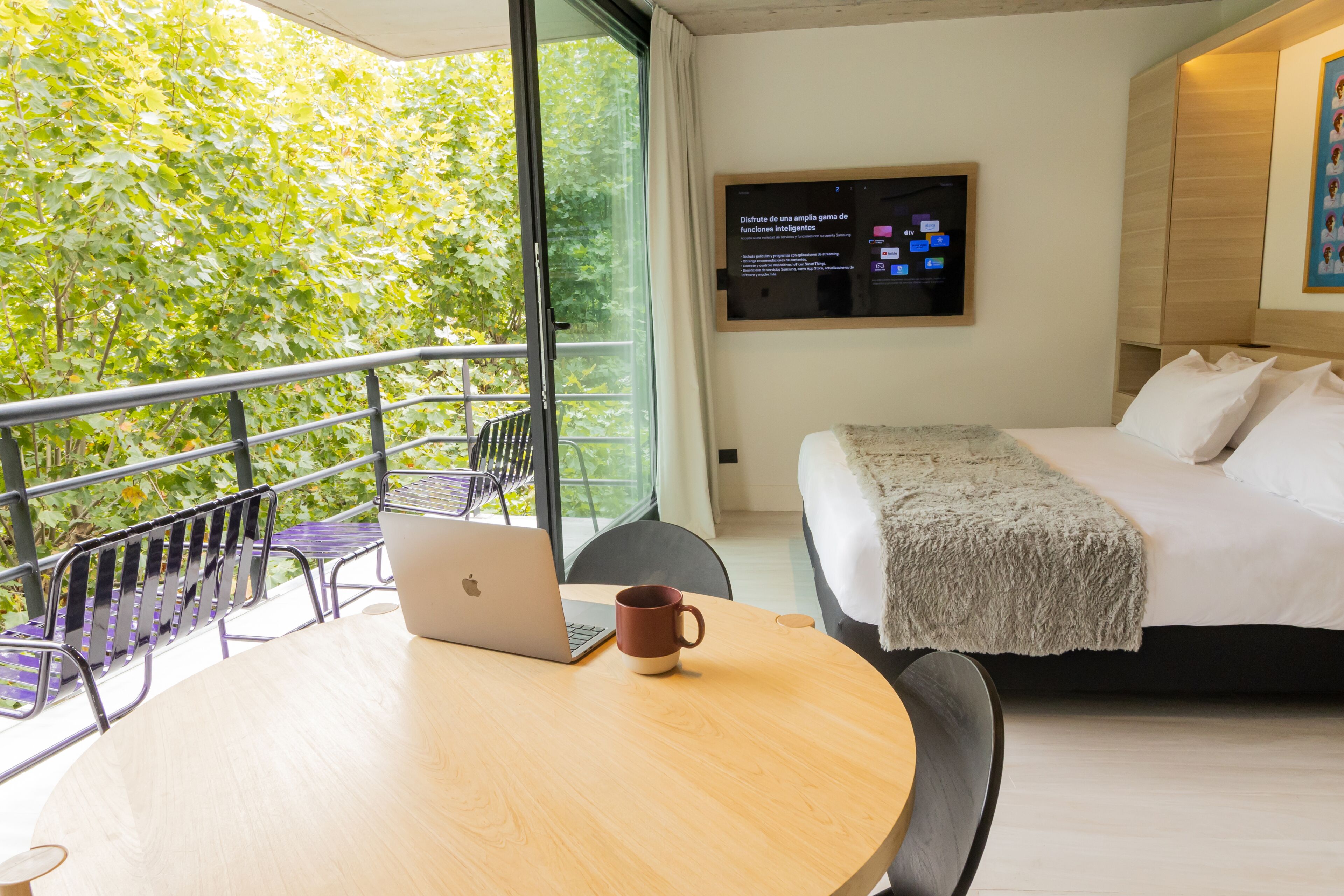 In-room safe, laptop workspace, blackout curtains, soundproofing