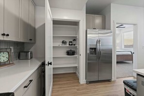 2 bedrooms, iron/ironing board, travel crib, WiFi