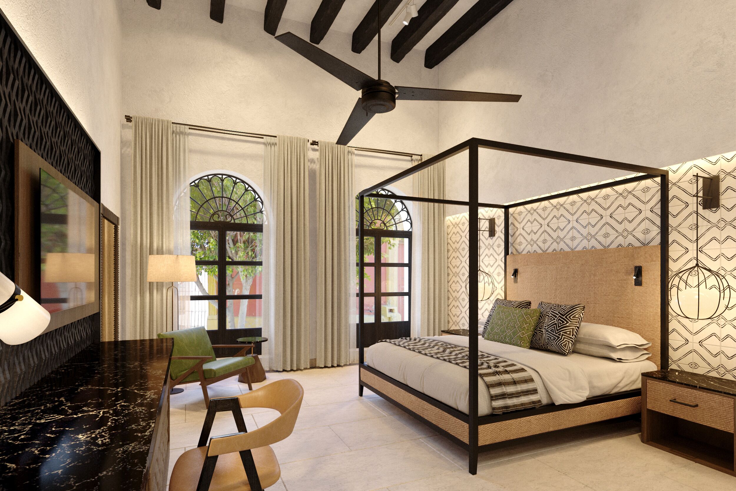 Habitación Deluxe, 1 cama King size (Classic) | Ropa de cama de alta calidad y minibar 