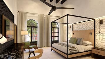 Deluxe-værelse - 1 kingsize-seng (Classic) | Premium-sengetøj, minibar, pengeskab på værelset, individuelt design