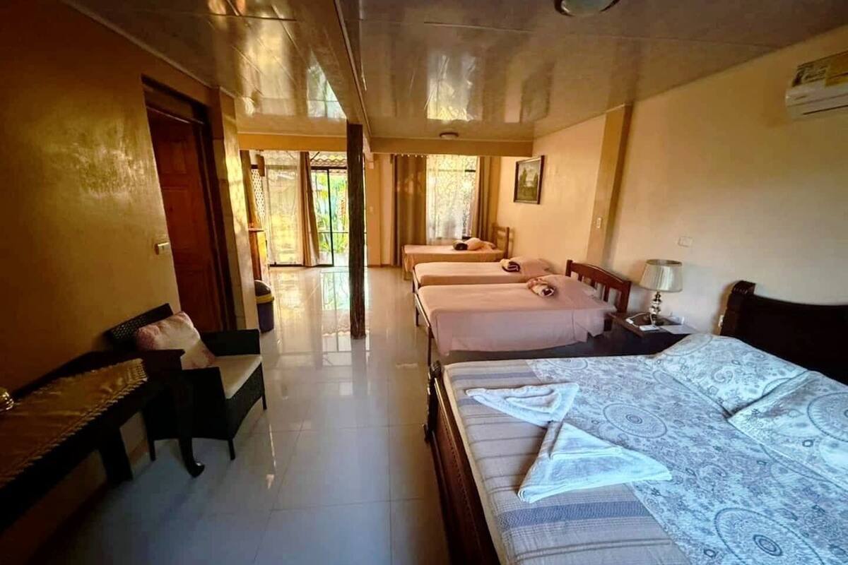 ห้องแฟมิลี่ | Wi-Fi ฟรี, ผ้าปูที่นอน