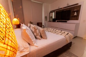 1 bedroom, iron/ironing board, bed sheets