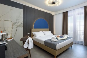 Comfort Double Room, Balcony, Mountain View | Minibar, in-room safe, desk, laptop workspace - Bedda Luna B&B (San Vito Lo Capo)