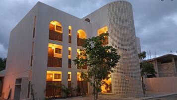 Voorkant van accommodatie